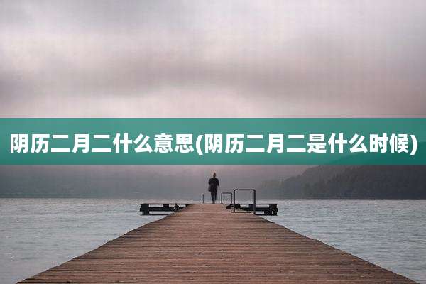 阴历二月二什么意思(阴历二月二是什么时候)