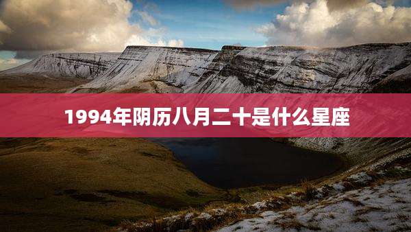 1994年阴历八月二十是什么星座