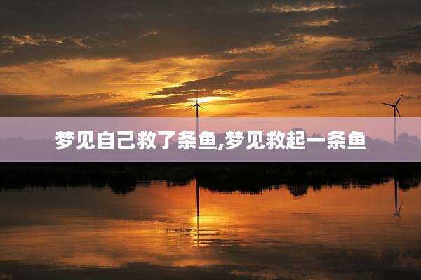梦见自己救了条鱼,梦见救起一条鱼