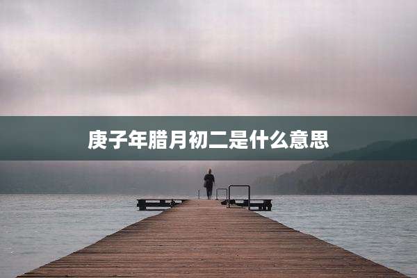 庚子年腊月初二是什么意思