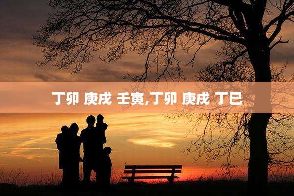 丁卯 庚戌 壬寅,丁卯 庚戌 丁巳