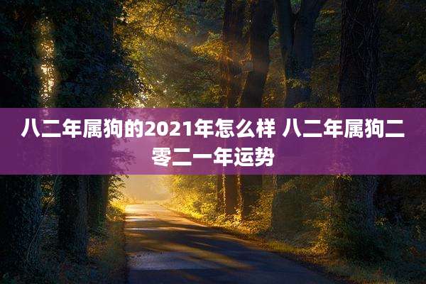 八二年属狗的2021年怎么样 八二年属狗二零二一年运势