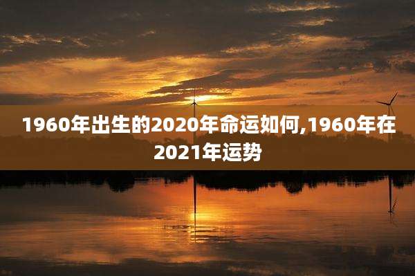 1960年出生的2020年命运如何,1960年在2021年运势