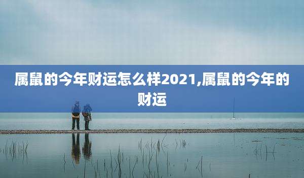 属鼠的今年财运怎么样2021,属鼠的今年的财运
