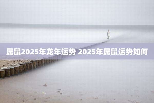 属鼠2025年龙年运势 2025年属鼠运势如何