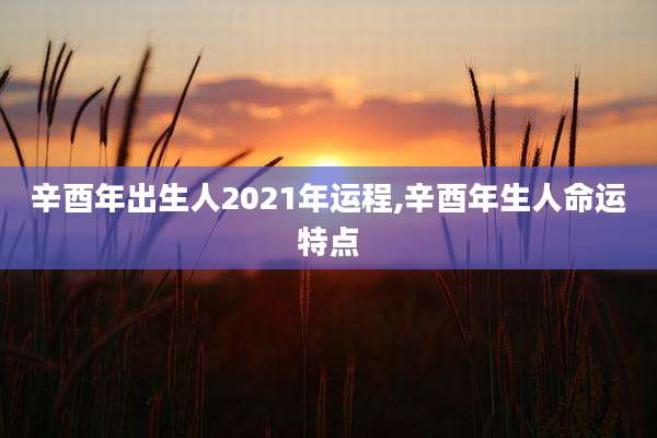 辛酉年出生人2021年运程,辛酉年生人命运特点