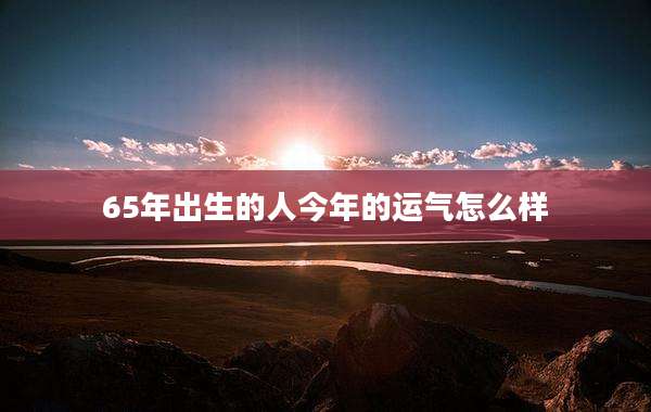 65年出生的人今年的运气怎么样