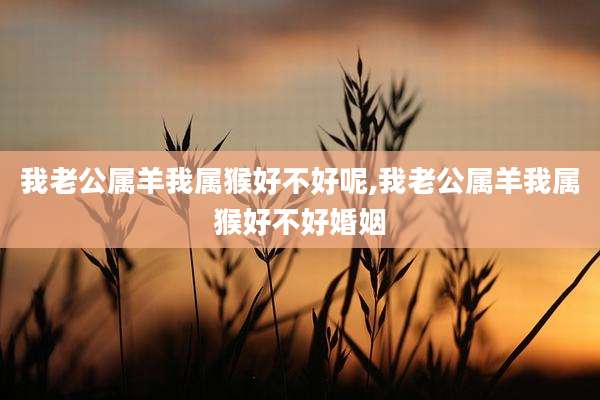 我老公属羊我属猴好不好呢,我老公属羊我属猴好不好婚姻