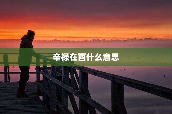 辛禄在酉什么意思