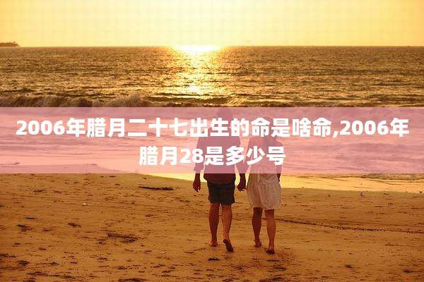 2006年腊月二十七出生的命是啥命,2006年腊月28是多少号