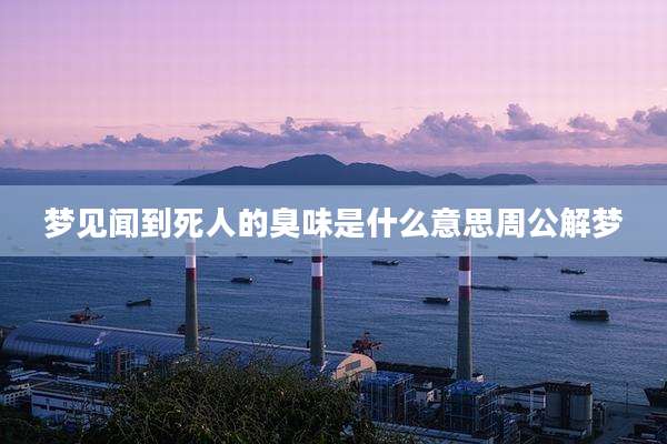 梦见闻到死人的臭味是什么意思周公解梦