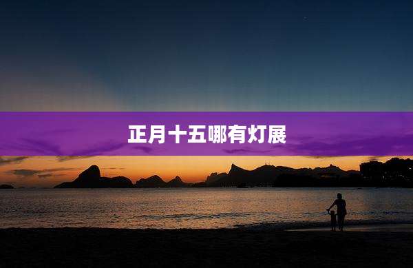 正月十五哪有灯展