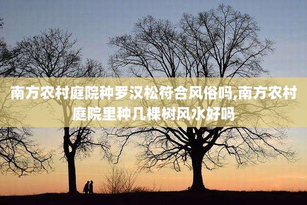 南方农村庭院种罗汉松符合风俗吗,南方农村庭院里种几棵树风水好吗