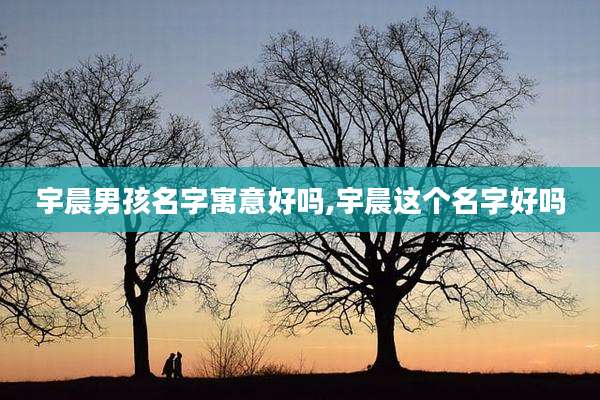 宇晨男孩名字寓意好吗,宇晨这个名字好吗