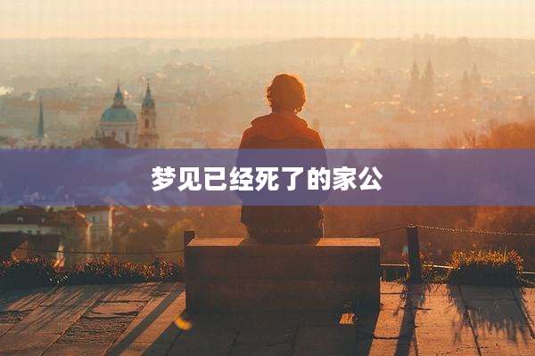 梦见已经死了的家公