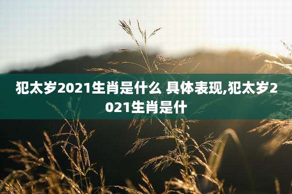 犯太岁2021生肖是什么 具体表现,犯太岁2021生肖是什