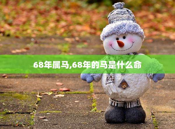 68年属马,68年的马是什么命