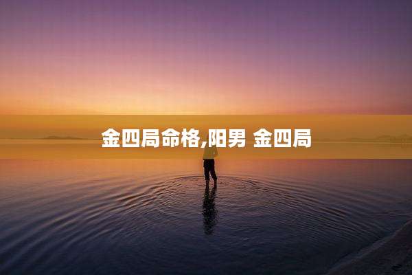 金四局命格,阳男 金四局