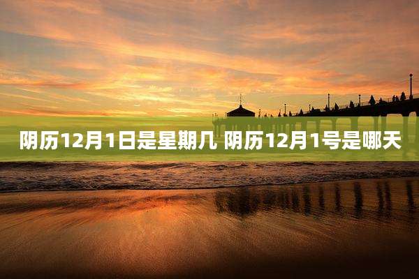 阴历12月1日是星期几 阴历12月1号是哪天