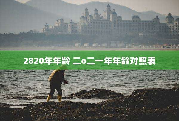 2820年年龄 二o二一年年龄对照表