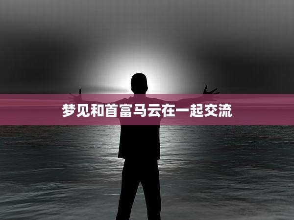 梦见和首富马云在一起交流