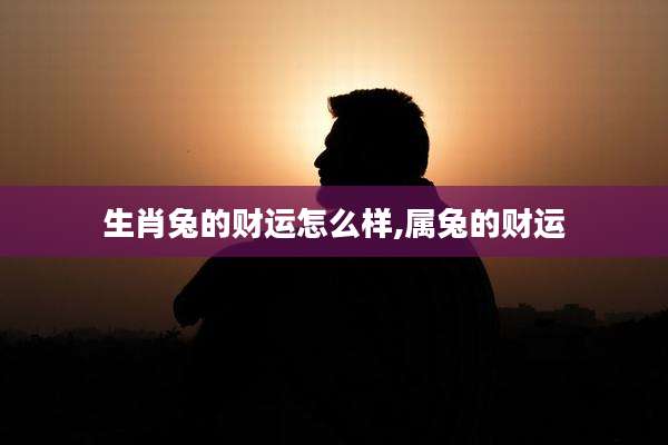 生肖兔的财运怎么样,属兔的财运