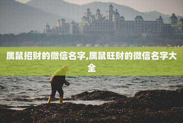 属鼠招财的微信名字,属鼠旺财的微信名字大全
