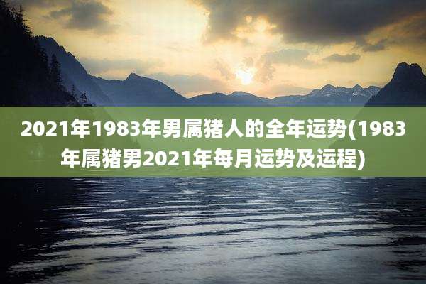 2021年1983年男属猪人的全年运势(1983年属猪男2021年每月运势及运程)