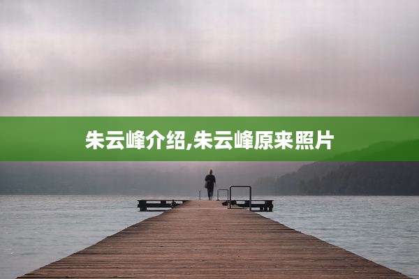 朱云峰介绍,朱云峰原来照片