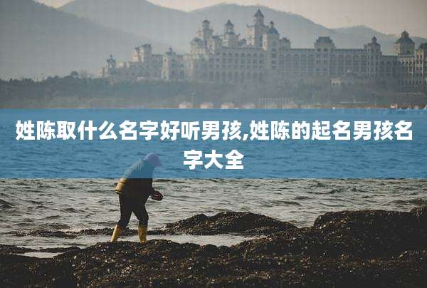 姓陈取什么名字好听男孩,姓陈的起名男孩名字大全