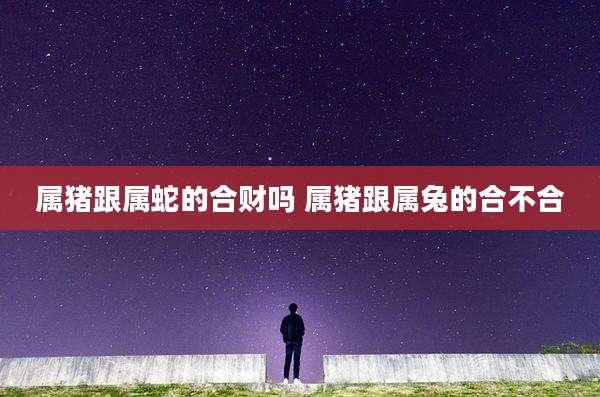 属猪跟属蛇的合财吗 属猪跟属兔的合不合