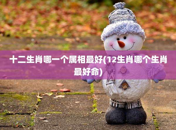十二生肖哪一个属相最好(12生肖哪个生肖最好命)