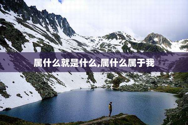 属什么就是什么,属什么属于我