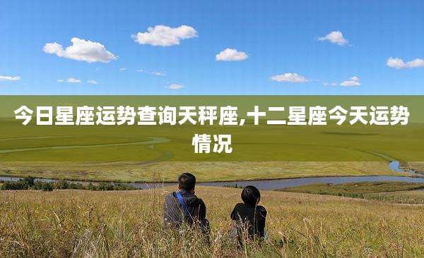 今日星座运势查询天秤座,十二星座今天运势情况