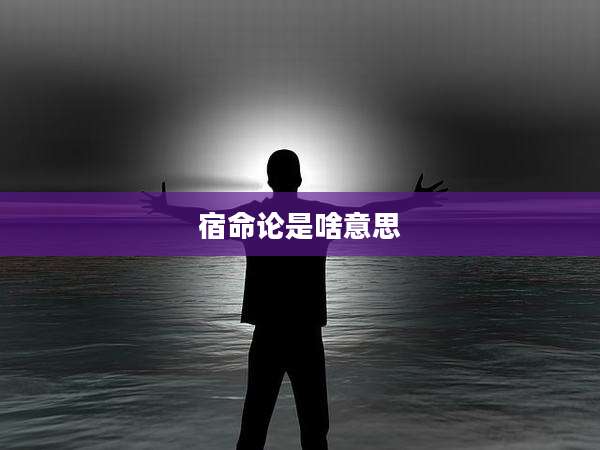 宿命论是啥意思