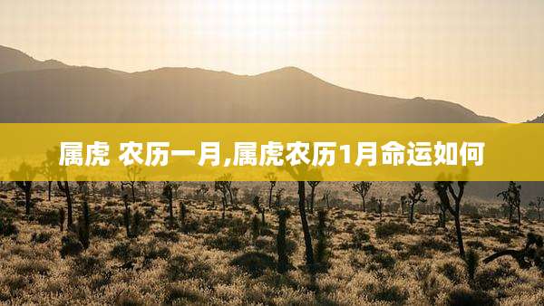 属虎 农历一月,属虎农历1月命运如何