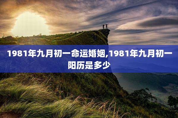 1981年九月初一命运婚姻,1981年九月初一阳历是多少
