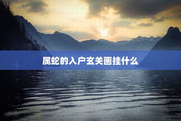 属蛇的入户玄关画挂什么
