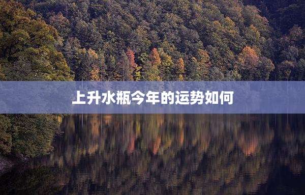 上升水瓶今年的运势如何