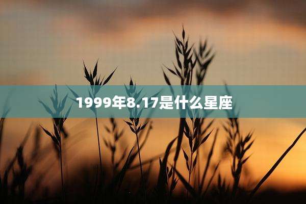 1999年8.17是什么星座