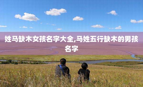 姓马缺木女孩名字大全,马姓五行缺木的男孩名字