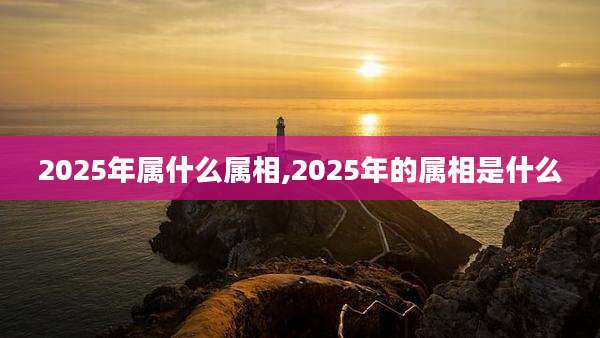 2025年属什么属相,2025年的属相是什么