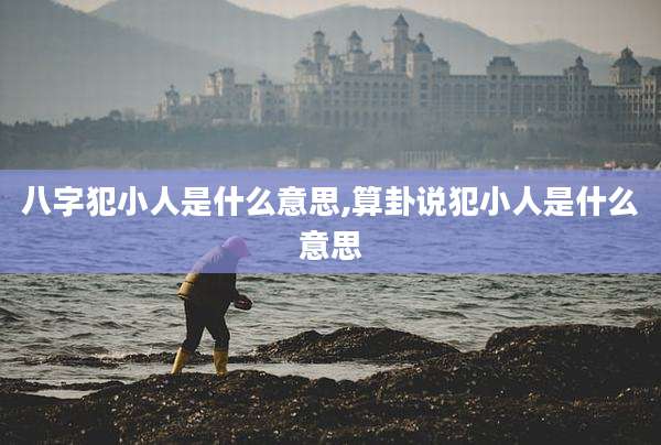 八字犯小人是什么意思,算卦说犯小人是什么意思