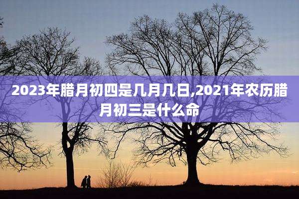2023年腊月初四是几月几日,2021年农历腊月初三是什么命