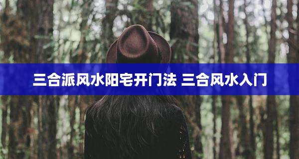 三合派风水阳宅开门法 三合风水入门
