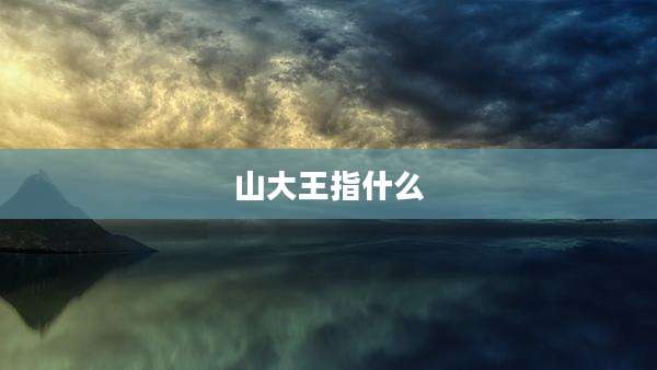 山大王指什么
