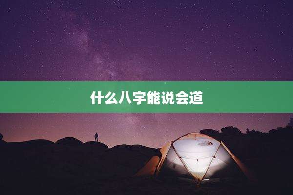 什么八字能说会道