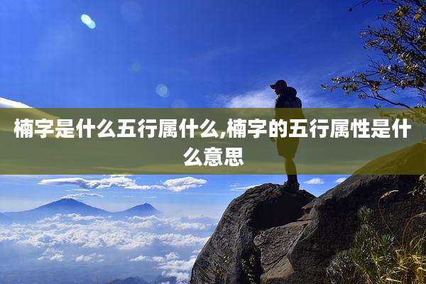 楠字是什么五行属什么,楠字的五行属性是什么意思