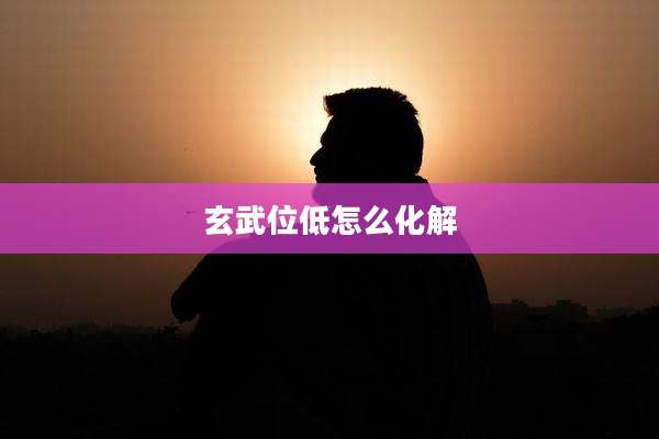 玄武位低怎么化解