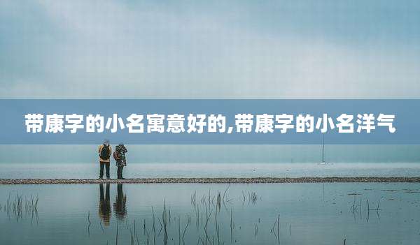 带康字的小名寓意好的,带康字的小名洋气